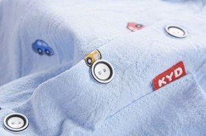 Джинсы+ рубашка голубая с машинками