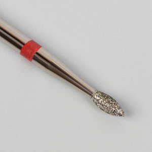 Фреза алмазная для маникюра «Пламя», мелкая зернистость, 1,6 ? 3 мм