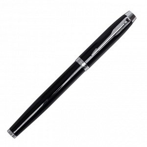 Ручка перьевая Parker IM Core F321 Black CT F, корпус из нержавеющей стали, В ПОДАРОЧНОМ ПАКЕТЕ