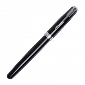 Ручка-роллер Parker Sonnet Black Lacquer GT, черная, подар/уп 1931501