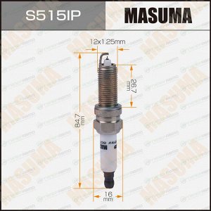 Свеча зажигания Masuma Iridium+Platinum SILZKR8E8G с иридиевым электродом, арт. S515IP
