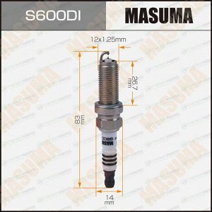 Свеча зажигания Masuma Double Iridium DILKAR7G11GS (91578) с иридиевым электродом, арт. S600DI
