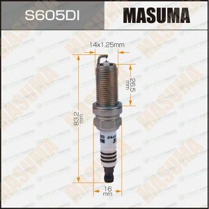 Свеча зажигания Masuma Double Iridium DILFR7K9G с иридиевым электродом, арт. S605DI