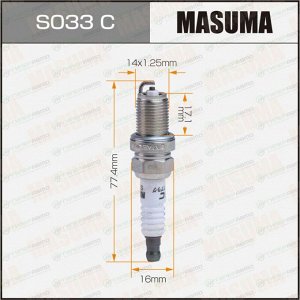 Свеча зажигания Masuma BCPR5ES-11 (3524) с никелевым электродом, арт. S033C