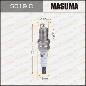 Свеча зажигания Masuma BKR5EYA (2087) с никелевым электродом, арт. S019C