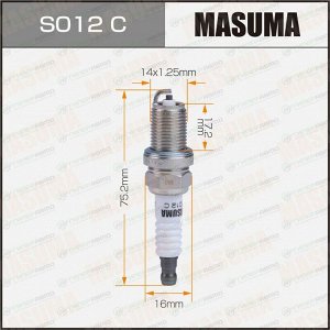 Свеча зажигания Masuma BKR6E (6962) с никелевым электродом, арт. S012C