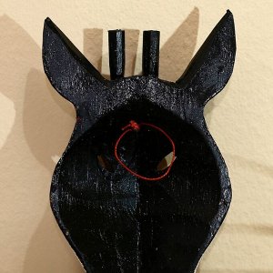 Маска "Зебра" албезия 19х9х4 см