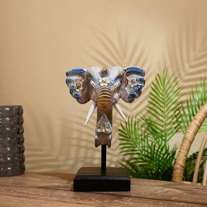Сувенир "Голова слона" на подставке, албезия 35 см