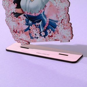 Фигурка аниме «Девушка в цветах», 11,7 х 15 см, дерево