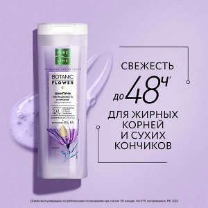 NEW !  PREMIUM Pure line от бренда Чистая Линия шампунь ультрасвежесть и питание Для жирных корней и сухих кончиков 400 мл