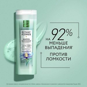 NEW !  PREMIUM Pure line от бренда Чистая Линия шампунь ультраукрепление и восстановление с биопротеином и витаминами В3 и B5 400 мл