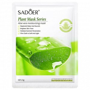 Тканевая маска для лица с алоэ увлажняющая Sadoer Aloe Vera Facial Mask 25 g