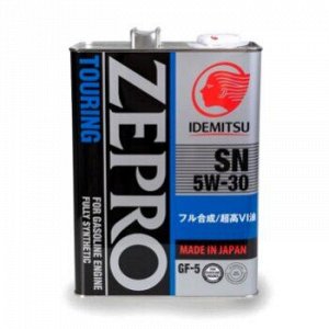 Масло моторное IDEMITSU Zepro Touring 5W30 SN/GF-5 синтетика 4л