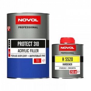 Грунтовка NOVOL акрил (4+1) Protect 310 HS СЕРЫЙ (1л+отв) (1/6)