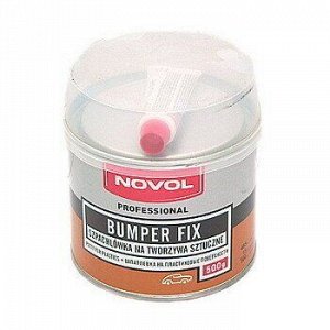 Шпатлевка NOVOL для пластика BUMPER-FIX 0.5кг +отв.15g (1шт.х15g) (1/12)