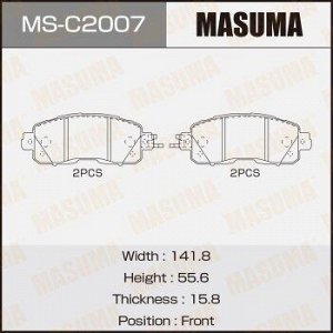 Колодки дисковые MASUMA TEANA/ L33R front