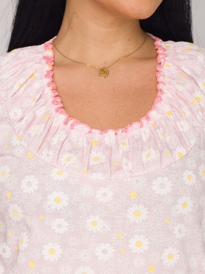 Ночная сорочка женская кулирка "Душечка" розовый