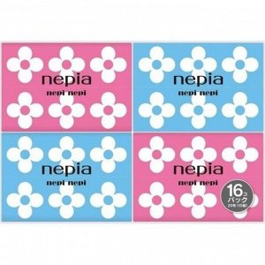 NEPIA/ "nepi nepi" Бумажные двухслойные носовые платки 10 шт./уп. (упаковка 16 шт.), 1/20