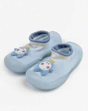 Ботиночки носочки  детские Amarobaby First Step Pure Toys бежевые, с дышащей подошвой