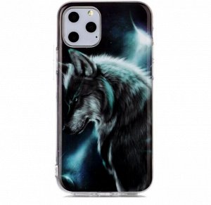 Чехол силикон с рисунком на телефон iphone