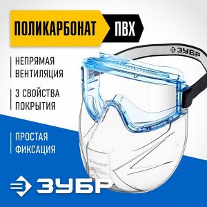 Очки панорамные в комплекте со щитком