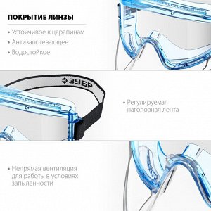 Очки панорамные в комплекте со щитком