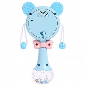 Музыкальная игрушка «Забавный мишутка», звук, свет, цвет голубой