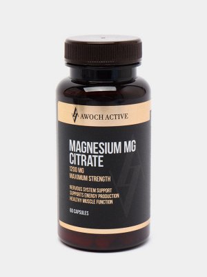 Magnesium Citrate, MAXIMUM 60 капсул TM AWOCHACTIVE  NEW