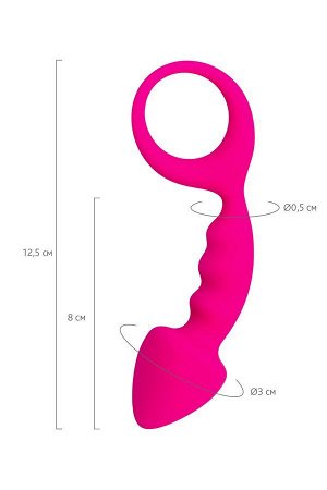 Анальная втулка ToDo by Toyfa Bong, силикон, розовая, 12,5 см, Ø 2,5 см