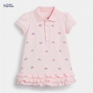 Платье для девочки с принтом LITTLE MAVEN