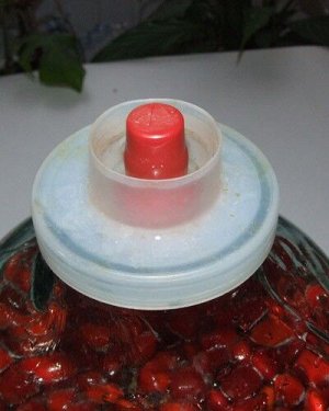 Крышка с гидрозатвором для банки