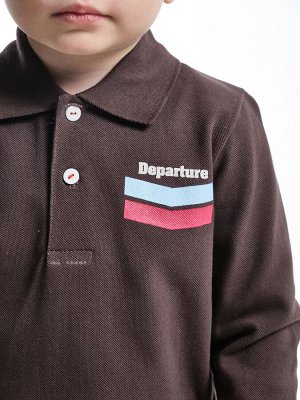Рубашка-поло (98-122см) UD 0099-1(2) коричневый