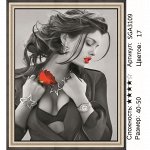 Алмазная мозаика на подрамнике . круглые стразы 40х50 см