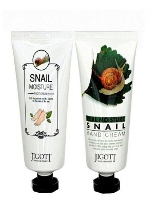 Набор кремов для рук и ног с экстрактом улитки - Real moisture hang & foot cream set