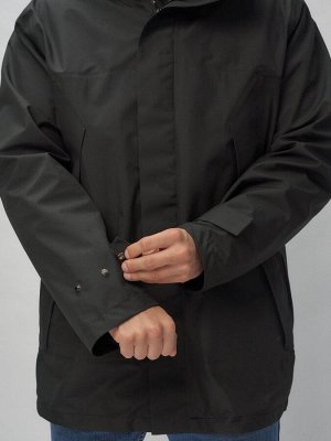 Куртка и парка 3 в 1 трансформер MTFORCE черного цвета 2359Ch