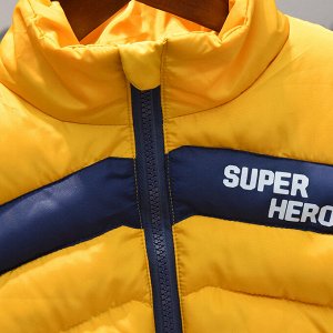 Куртка жёлтая с надписью SuperHero