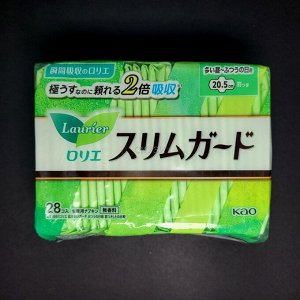 Прокладки ежедневные хлопковые 20,5 см. Laurier Slim Guard (28 шт, Япония) / арт. 229-12