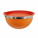 Миска из нержавеющей стали с крышкой, 28 см/Миска с крышкой кухонная