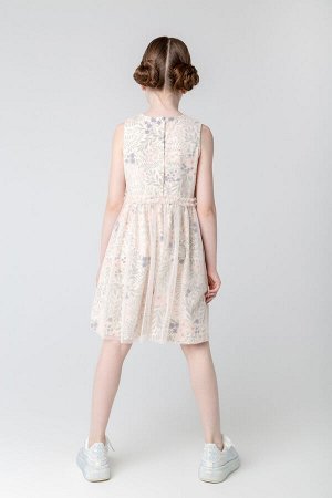 Платье для девочки Crockid КР 5734 светлый жемчуг, летний сад к385