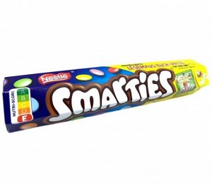 Шоколадное драже в большой упаковке Nestle Smarties / Нестле Смартис в тубе 130 гр
