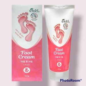 [EKEL] Крем для ног с розой ROSE FOOT CREAM, 100 г.