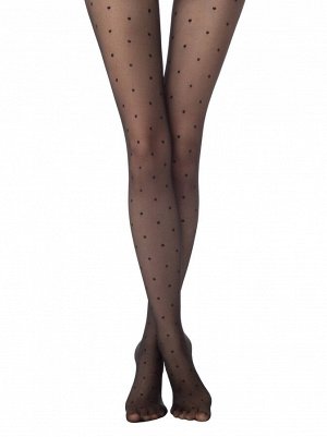 Pois Tulle Колготки в горошек с эффектом мелкой сетки