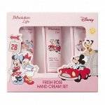 Набор парфюмированных кремов для рук с ароматом роз  Jm Solution X Disney Life Fresh Rose Hand Cream (Mickey &amp; Friends)