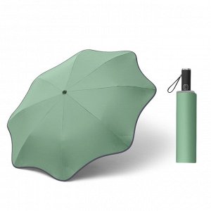 Автоматический зонт с 8-ю спицами, фигурные края со светоотражающей окантовкой, цвет оливковый