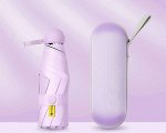 Механический зонт с 6-ю утолщенными спицами, круглая ручка, цвет фиолетовый