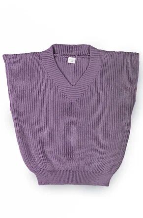 Жилет для девочки Amarobaby KNIT, сиреневый