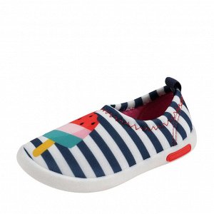 Слипоны Кеды для девочки Reike Basic navy/white – это повседневная обувь для активных прогулок, отличающаяся интересным и стильным дизайном, декорированы ярким летним принтом.
Они очень мягкие и эласт