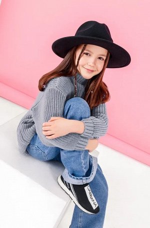 Свитер для девочки Amarobaby KNIT Soft, серый