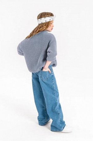 Свитер для девочки Amarobaby KNIT Soft, серый