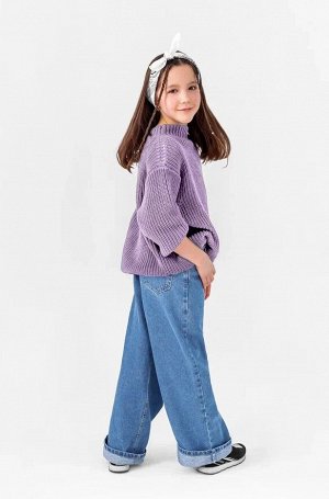 Свитер для девочки Amarobaby KNIT Soft, фиолетовый